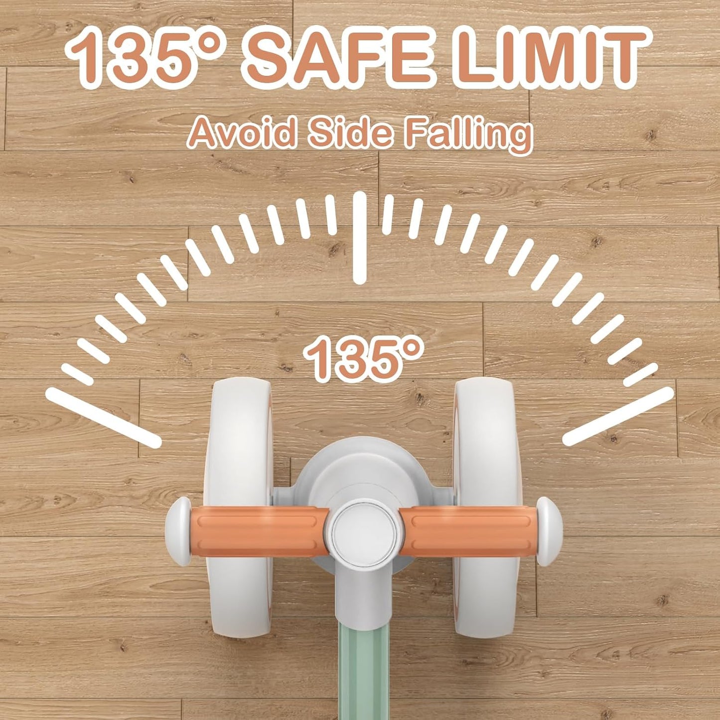 SEREED Colorful Lighting Baby Balance Bike, Toys for 1 Year Old Boys Girls, 12-24 Month Toddler Balance Bike with 4 Silence Wheels, First Birthday Gift (Green)